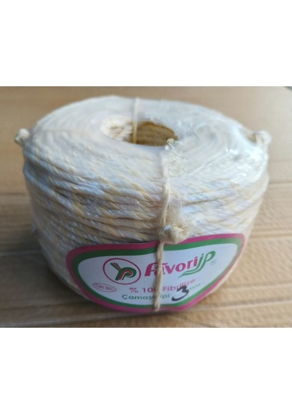 Çamaşır Ipi Örgülü Naylon Krem Renk 500 Gr. 3 mm