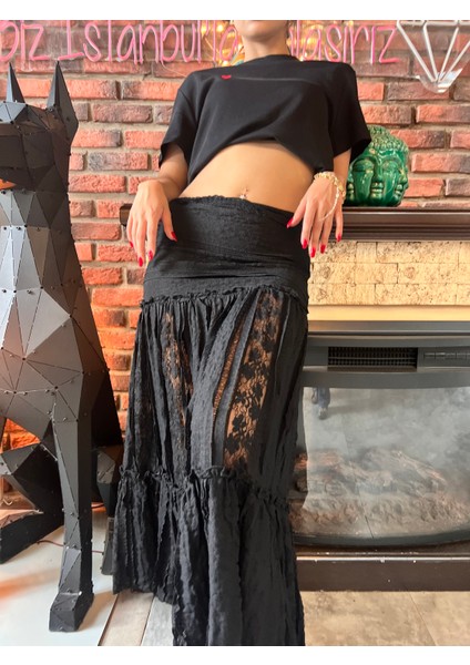 Bebeplus Transparan Dantel Etek