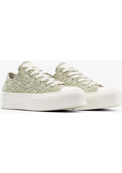Chuck Taylor All Star Lıft ift Kadın Haki Sneaker A13524C.301 fiyatları