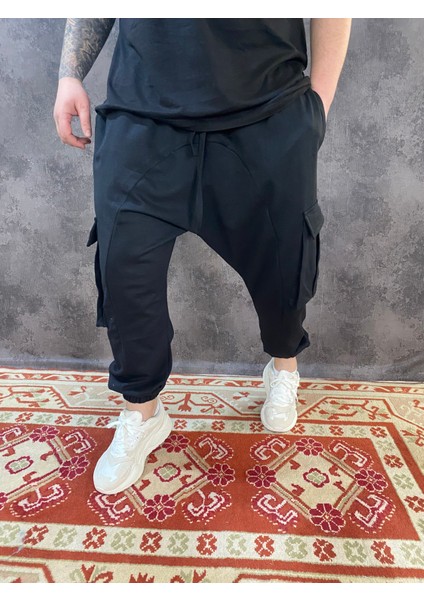 Kargo Cepli Şalvar Eşofman Altı