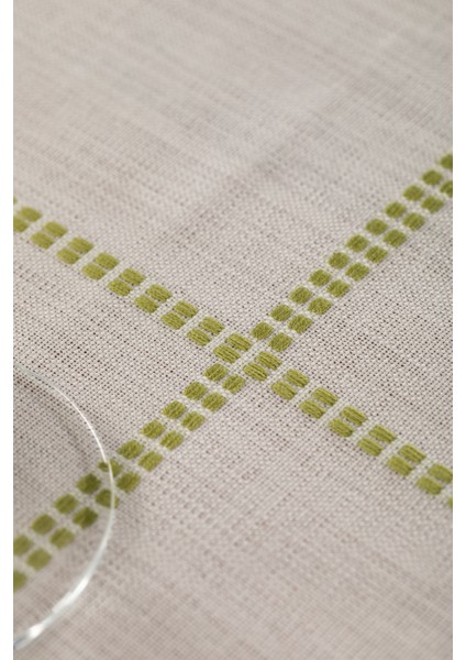 Belen Ekose Yeşil Masa Örtüsü fırsatları