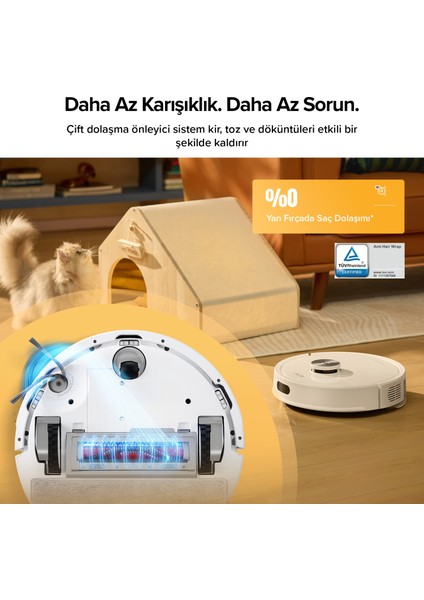 Q8 Akıllı Robot Süpürge Beyaz