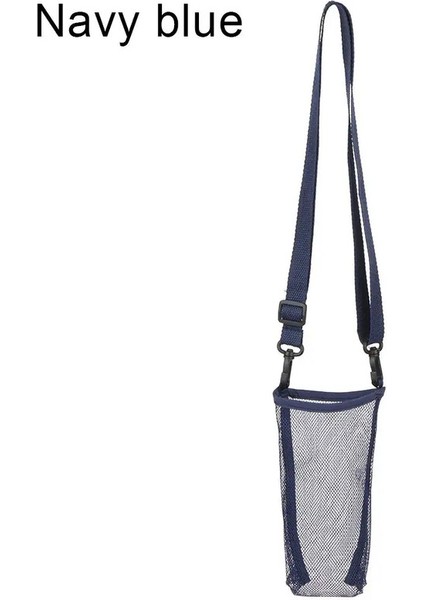 Açık Hava Spor Su Şişesi Kapağı Taşınabilir Örgü Fincan, Kayış Torbası Dağı Taşıma Çanta Fincanı Aksesuarlarcolor: Lacivert (Yurt Dışından)