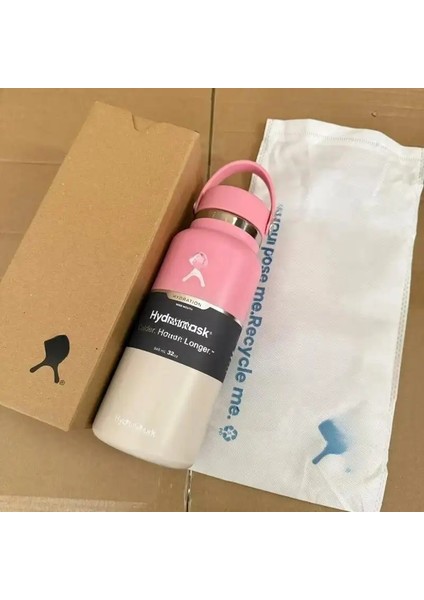 32 Oz 40 Oz Flask Büyük Kapasiteli Paslanmaz Çelik Alan Su Isıtıcı Dış Mekan Dağcılığı Çift Katmanlı Yalıtımlı Kupa Su Bottlecapity: 32OZ/RENK: Kiraz (Yurt Dışından)