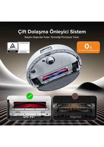 Q8 Max Pro Plus Akıllı Robot Süpürge Beyaz modelleri