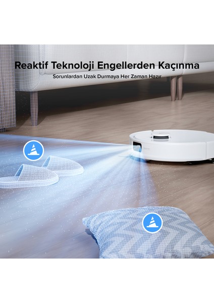 Q8 Max Pro Plus Akıllı Robot Süpürge Beyaz indirimleri