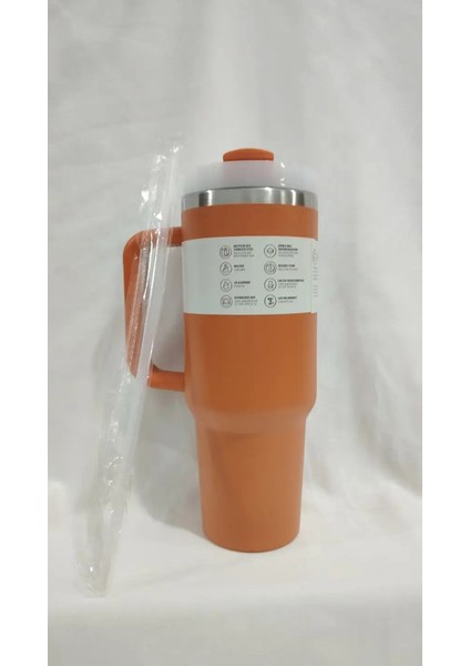 40 Oz Yalıtılmış Araba Fincanı, Çift Katmanlı Paslanmaz Çelik, Uzun Sürücüler ve Dış Mekan Gezileri Için Ideal: 40 Oz/renk: Fincan Silme (Yurt Dışından)
