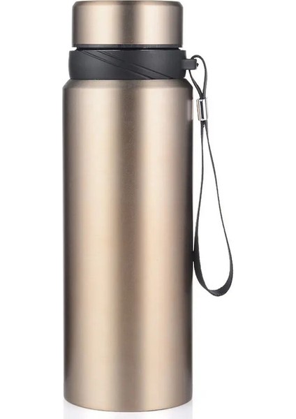 1l Termal Su Şişesi Soğuk ve Sıcak Su Şişesi Termos Su Çayı Kahve Vakum Şenlikleri Paslanmaz Çelik Termos Şişe Kapasitesi: 1000ML/RENK: Altın (Yurt Dışından)