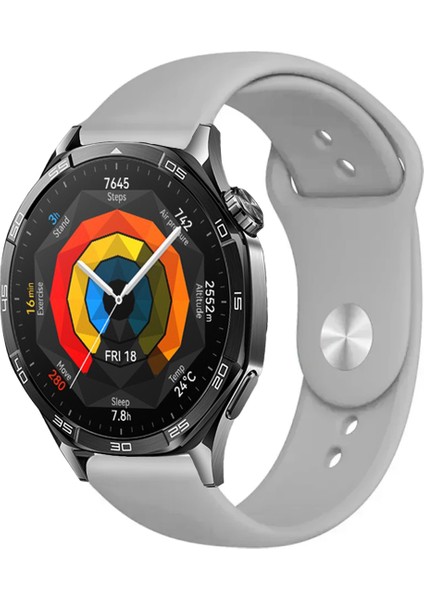 Huawei Watch Gt5 46MM Akıllı Saat ile Uyumlu Yumuşak Dokulu Silikon Kordon Kayış