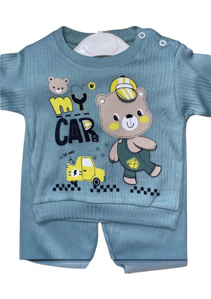 Hayvan ve Araba Baskılı Çocuk Takımı Esnek ve Günlük modelleri
