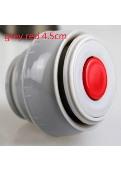 5.2cm 4.5cm Termos Kapak Mermi Şişesi Kapak Vakum Şişesi Kapak Termos Aksesuarları Kupa Çıkış Açık Seyahat Kupası Içecek Yazılım Kapasitesi: 500-1000ML/RENK: 4.5 Gri Kırmızı (Yurt Dışından)
