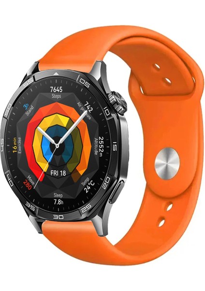 Huawei Watch Gt5 46MM Akıllı Saat ile Uyumlu Yumuşak Dokulu Silikon Kordon Kayış