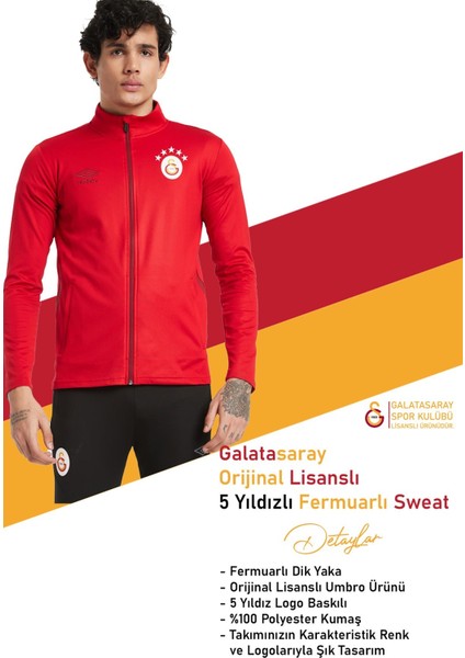 Orijinal Lisanslı 5 Yıldızlı Fermuarlı Kırmızı Sweat + Silikon Bileklik Set Hediyelik Ahşap Kutulu modelleri