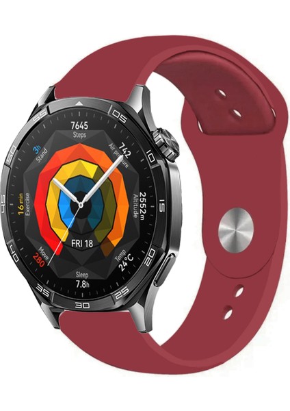 Huawei Watch Gt5 46MM Akıllı Saat ile Uyumlu Yumuşak Dokulu Silikon Kordon Kayış