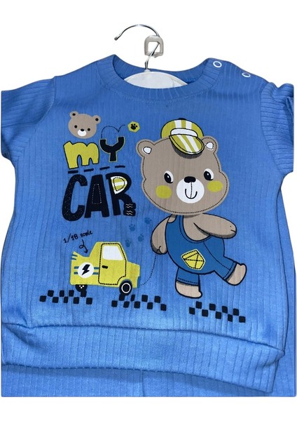 Hayvan ve Araba Baskılı Çocuk Takımı Esnek ve Günlük fırsatları