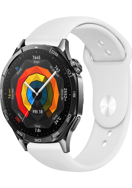Huawei Watch Gt5 46MM Akıllı Saat ile Uyumlu Yumuşak Dokulu Silikon Kordon Kayış
