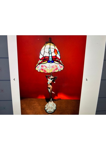 Amerikan Tiffany Abajur 56 cm Boyunda