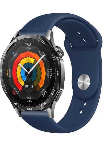 Huawei Watch Gt5 46MM Akıllı Saat ile Uyumlu Yumuşak Dokulu Silikon Kordon Kayış