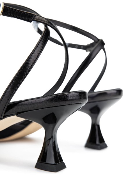 Kadın Deri & Tekstil Siyah Topuklu Ayakkabı 1040 91D2539 Bn Ayk Y25 Black indirimleri