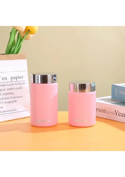 220ML/260ML Mini Paslanmaz Çelik 316 Termos Kupa Moda Taşınabilir Cep Vakum Flask Kahve Çayı Termal Su Şişesi Tumblercaity: 220ML/RENK: Pembe (Yurt Dışından)