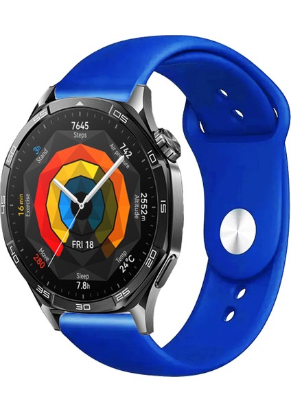 Huawei Watch Gt5 46MM Akıllı Saat ile Uyumlu Yumuşak Dokulu Silikon Kordon Kayış