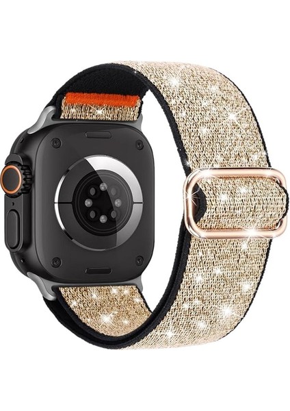 Apple Watch 11/10 42MM Seri 4-5-6-7-8-9 Uyumlu 38-40-41MM Kumaş Elastik Kordon Kayış