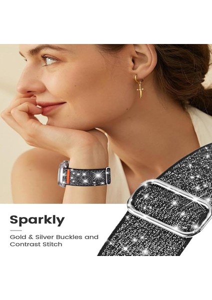 Apple Watch 11/10 42MM Seri 4-5-6-7-8-9 Uyumlu 38-40-41MM Kumaş Elastik Kordon Kayış modelleri