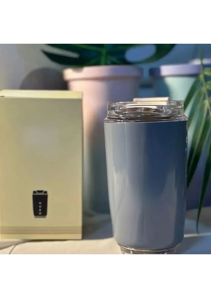 320ML Tumbler Termos Kupası Suçlu Beyaz Kahve Kahve Kupa Yalıtımlı Su Şişesi Seyahat Paslanmaz Çelik Vakum Şenlikler Içme Ket Isıtı Kapasitesi: 320ML/RENK: Semg-Grey (Yurt Dışından)