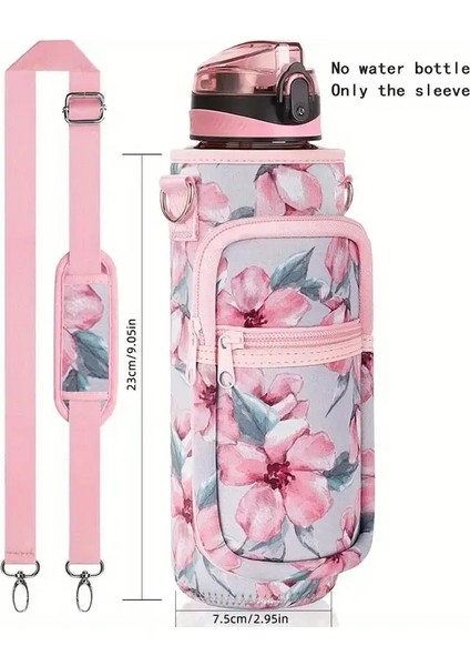 Su Şişesi Neopren Elde Taşınan Crossbody Omuz Su Ket Isıtıcı Taşıyıcı Torbası Dış Mekan Içecek Yazılar Aksesuarycolor: C (Yurt Dışından)