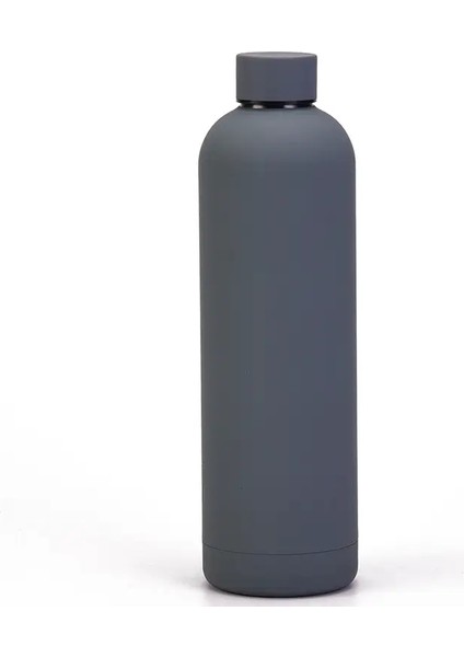 Yalıtımlı1l 1000ML Paslanmaz Çelik Termal Şişe Termos Su Şişesi Kapasite: 901-1000ML/RENK: Koyu Gri (Yurt Dışından)