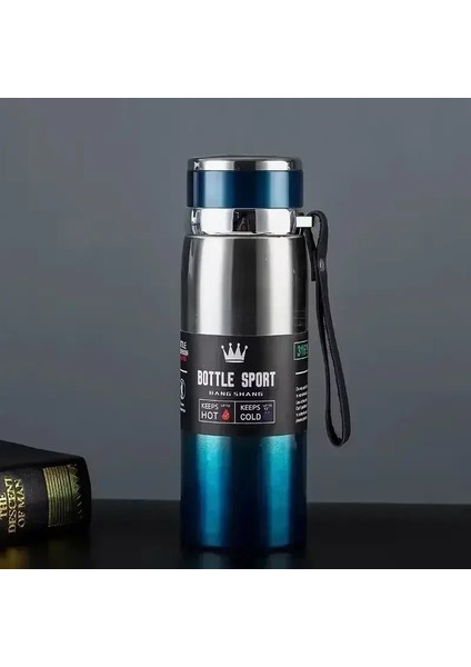 Termos Su ŞIŞESI1L Termal Su Şişesi Soğuk ve Sıcak Tutun Kahve Kahve Vakum Şenlikleri Paslanmaz Çelik Termos Şişe: 1000ML/RENK: Bule (Yurt Dışından)