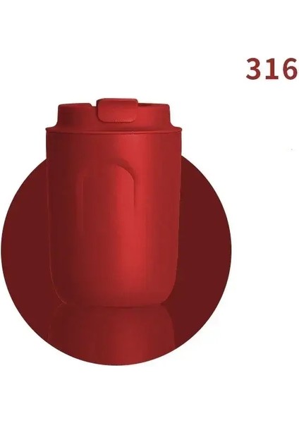 316 Paslanmaz Çelik Kupa Kahve Kupa Termal Sızdır Gözden Geçirmez Vakum Şişesi Çift Duvar Tumbler Yalıtımlı Travle Içecek Termos Şişe Kapasitesi: 220ML-380ML/RENK: Kırmızı 220ML (Yurt Dışından)
