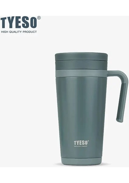 Saf Renk Kesin Büyük Kalibre Termos Kupası Büyük Kapasiteli Su Kupası Çay Su Ayırma Saplama Kupası Ofis Kapasitesi Için Uygun: 500ML/RENK: Koyu Gri (Yurt Dışından)