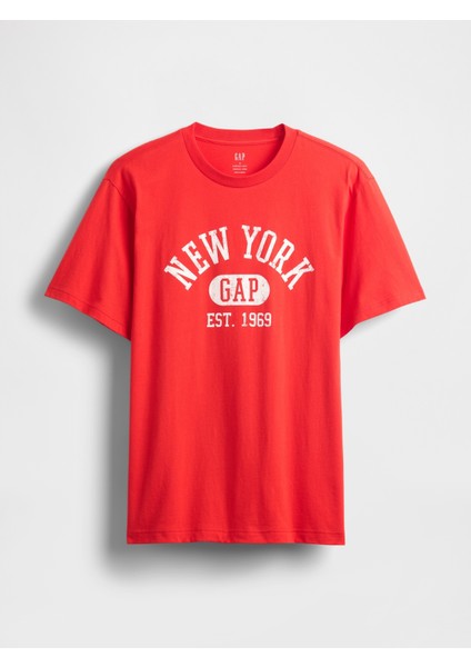 Erkek Kırmızı Everyday Soft Relaxed Grafik T-Shirt fiyatları