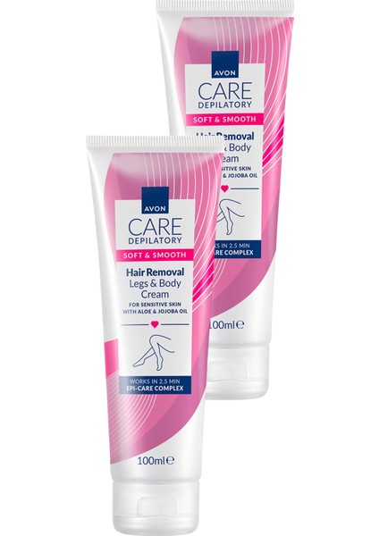 Works Aloe ve Jojoba Yağlı, Hassas Ciltler İçin Vücut ve Bacak Tüy Dökücü Krem – 2,5 Dakikada Etki, 2×100 ml