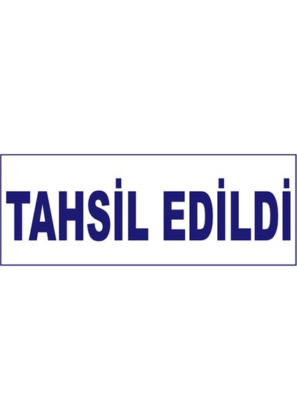 Tahsil Edildi Kaşesi, 912 (51mm*19 mm) Mavi Keçeli Kırmızı Otomatik Kaşe fiyatları
