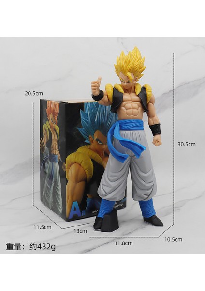 Animasyon Büyük Dragon Ball Sun Wukong Şekilli Kalıp Süsleme Gogeta Vegetto Saiyan (Yurt Dışından)