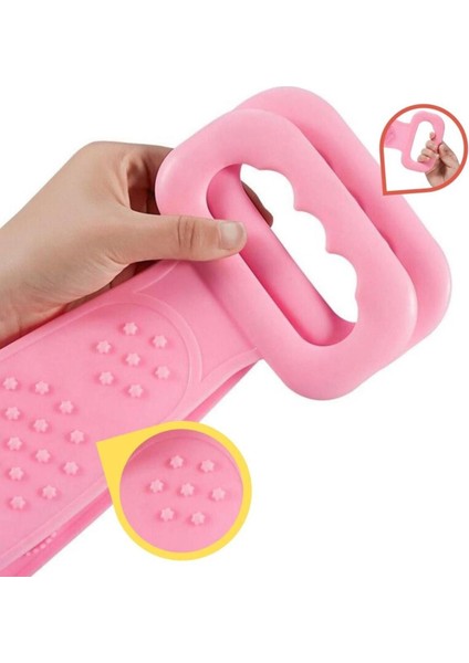 Iki Taraflı Silikon Yumuşak Duş ve Hamam Lifi, Masajlı, Dayanıklı ve Kullanışlı fırsatları