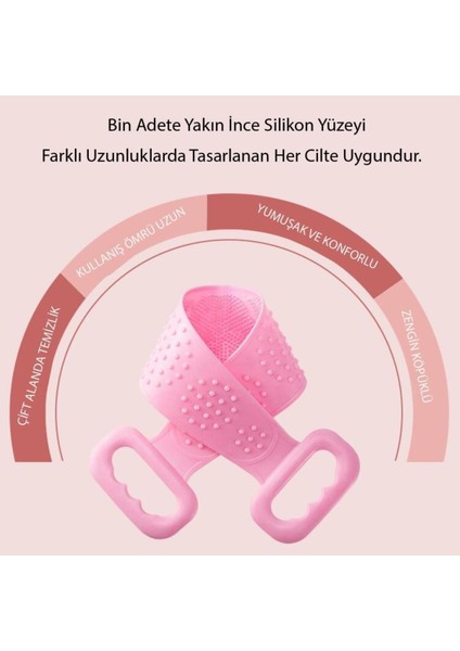 Iki Taraflı Silikon Yumuşak Duş ve Hamam Lifi, Masajlı, Dayanıklı ve Kullanışlı indirimleri