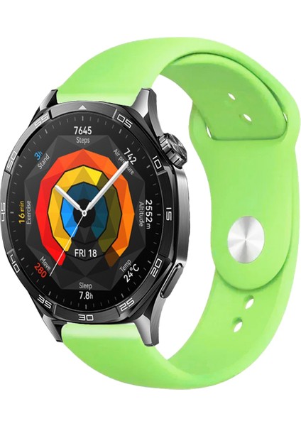 Huawei Watch Gt5 46MM Akıllı Saat ile Uyumlu Yumuşak Dokulu Silikon Kordon Kayış