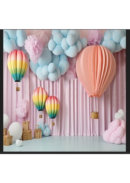 Doğum Günü Panosu, Parti Konsept, Kız Konsept, Erkek, Konsept, Uçan Balon 150X200 modelleri