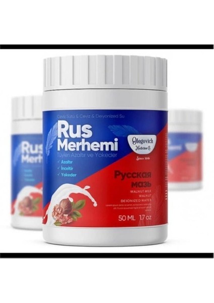 Rus Merhemi 50 ml Tüy Dökücü - Tüy Azaltıcı 2'li Set - 000031KI