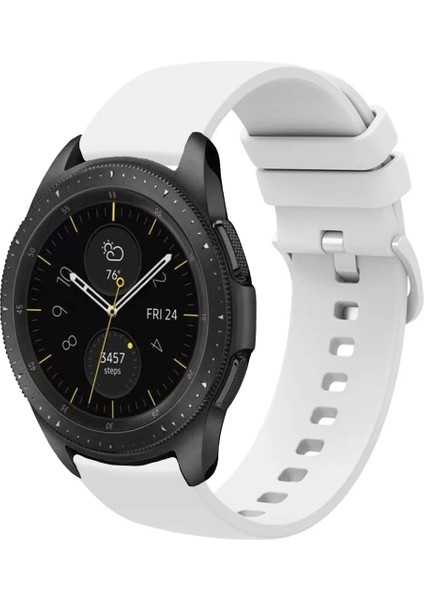 Samsung Galaxy Watch 42MM ile Uyumlu Kordon Jel Silikon Tokalı Kayış