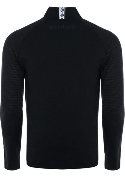 Orijinal Lisanslı Yarım Fermuar 5 Yıldızlı Siyah Sweat + Silikon Bileklik Set Hediyelik Ahşap Kutulu