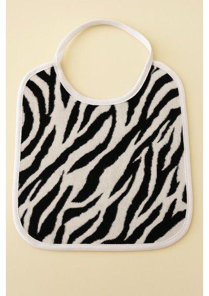 Mini Safari 2'li Zebra Desen Bebek Mama Önlüğü – 25x30 cm modelleri
