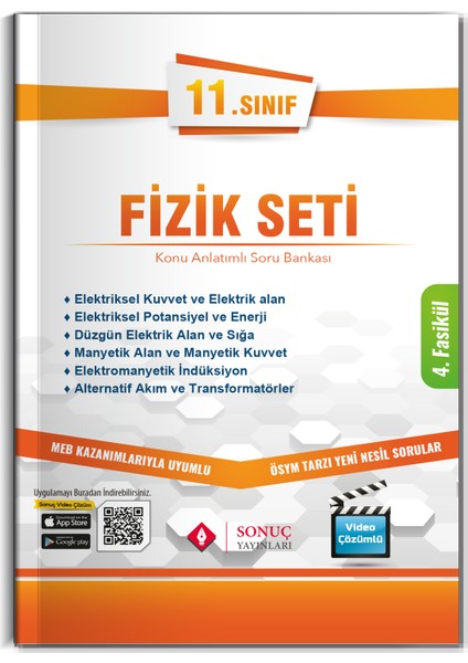 11.Sınıf Fizik Seti modelleri