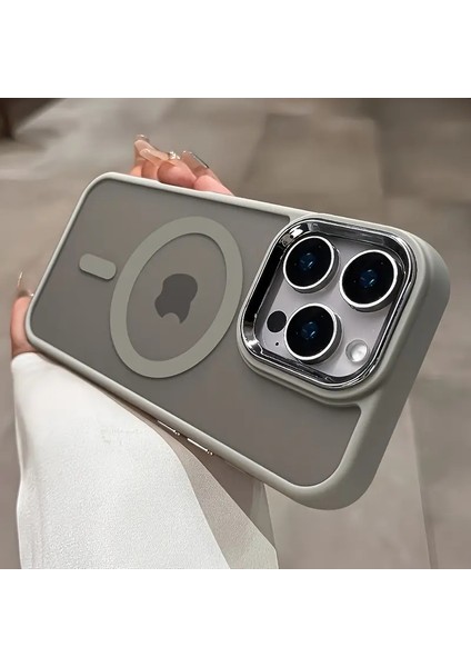 Iphone 15 Pro Uyumlu Kılıf Magsafe ve Şeffaf Lens Koruyuculu fiyatları