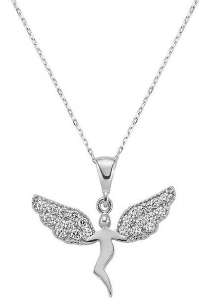 Gümüş Meleğim Bayan Kolye