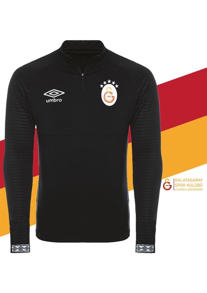 Orijinal Lisanslı Yarım Fermuar 5 Yıldızlı Siyah Sweat Gs Aslan Baskılı Hediyelik Ahşap Kutulu