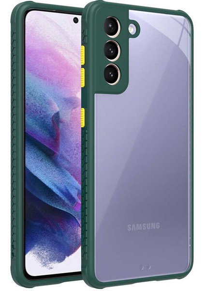 Galaxy S21 Kılıf ​​znth Kaff Kapak-Koyu Yeşil